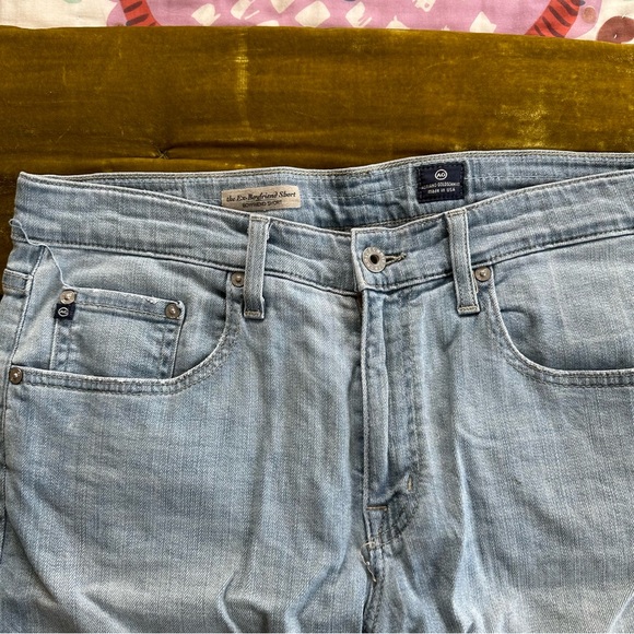 Two Pairs of Light Wash Jean Shorts - Picture 4 of 8